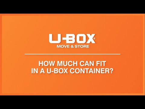 Part of a video titled U-Box® Move & Store: How Much Can Fit in a U-Box Container - YouTube