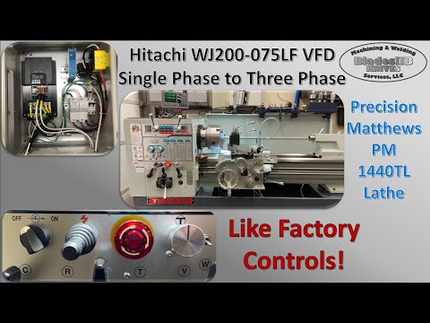 Lathe VFD Wiring Conversion With Like Factory Controls
