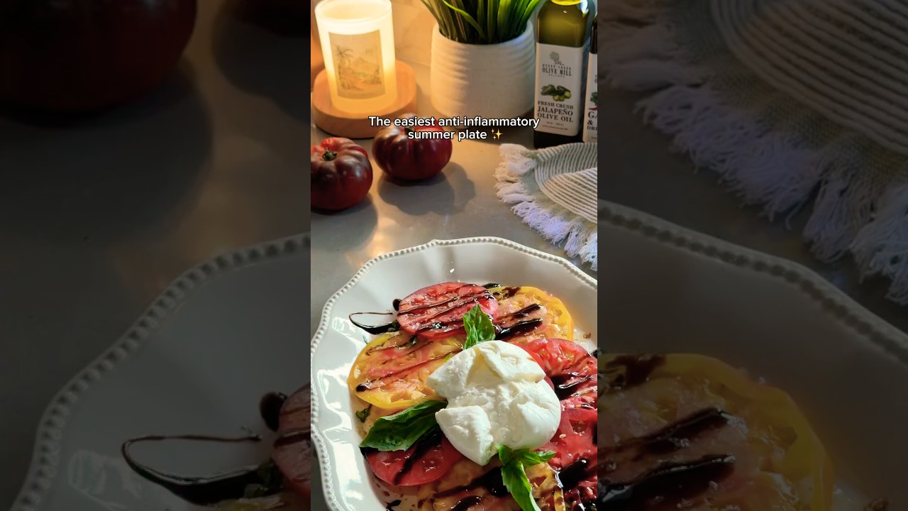 My Go-To Plate When It's Too Hot to Cook 😋☀️ #recipes