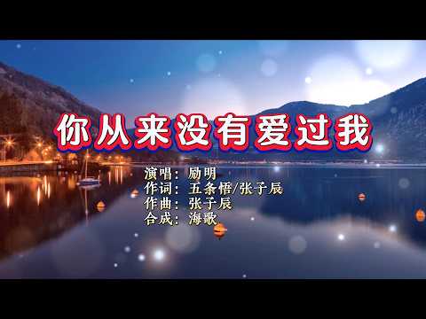 励明《你从来没有爱过我》 KTV 导唱字幕 （备有伴奏视频）