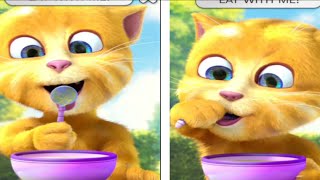Talking Ginger Eating