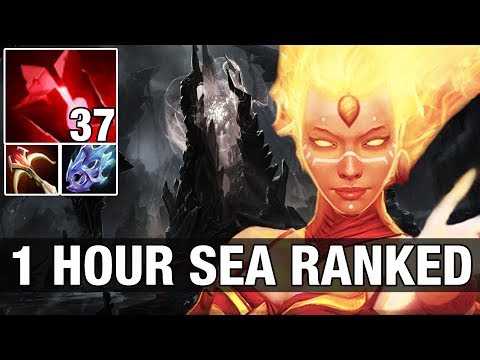 1 HOUR SEA RANKED - Ah Jit 7.9K  Plays Lina - Dota 2