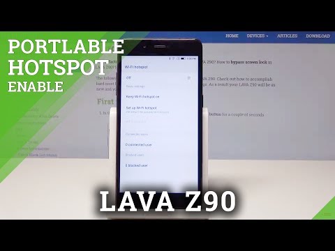 How to Activate Portable Hotspot in LAVA Z90 - Share Network