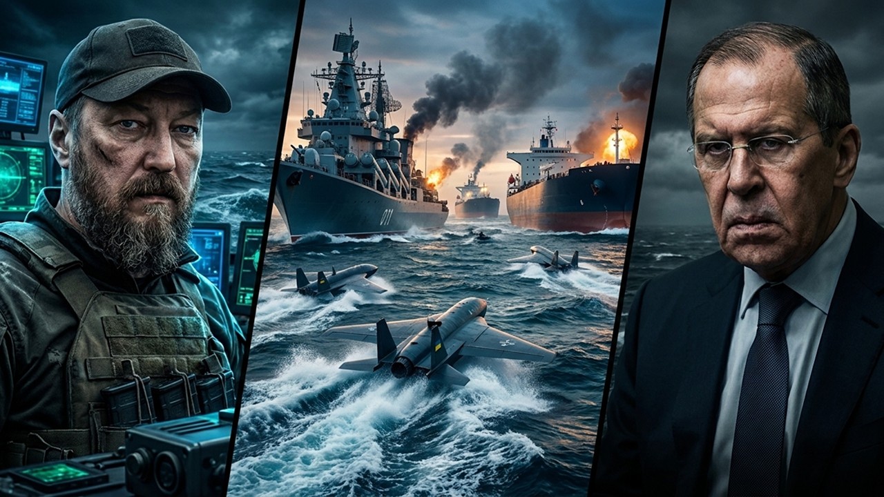 LAVROV'S "PIRACY" CLAIM BACKFIRES: Ukraine Strikes 20 Russian Ships in Massive Sea Campaign || 2026