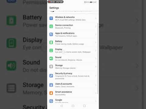 HUAWEI (P20 Lite): How to set up the time to the sleep mode after inactivity (Also Work For P20 pro)