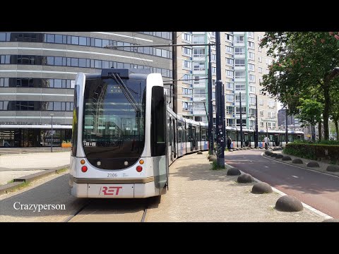 Cabinerit Tram Marconiplein - Meent - Oostplein Rotterdam Lijn 23