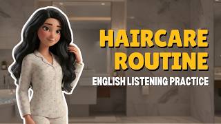 [A2] Daily Haircare Routine at Home | Easy English Listening Practice