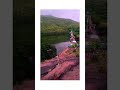 beautiful nature with combination of forest mountain and dam