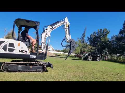 MCM 25D Excavator Operator Controls