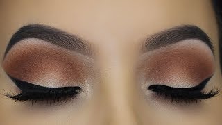 SOFT BROWN EYE MAKEUP USING $8 PALETTE