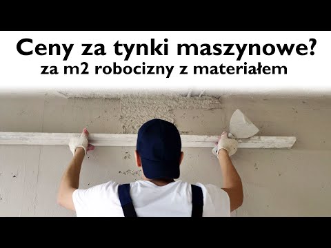 Tynki maszynowe cena za m2 robocizny z materiałem w 2025 r - tynki cementowo-wapienne, tynki gipsowe