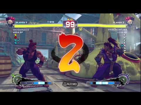 JR Rodriguez [Akuma] vs ShinDemon33 [Akuma] SSF4 Endless Battle Matches - TRUE-HD