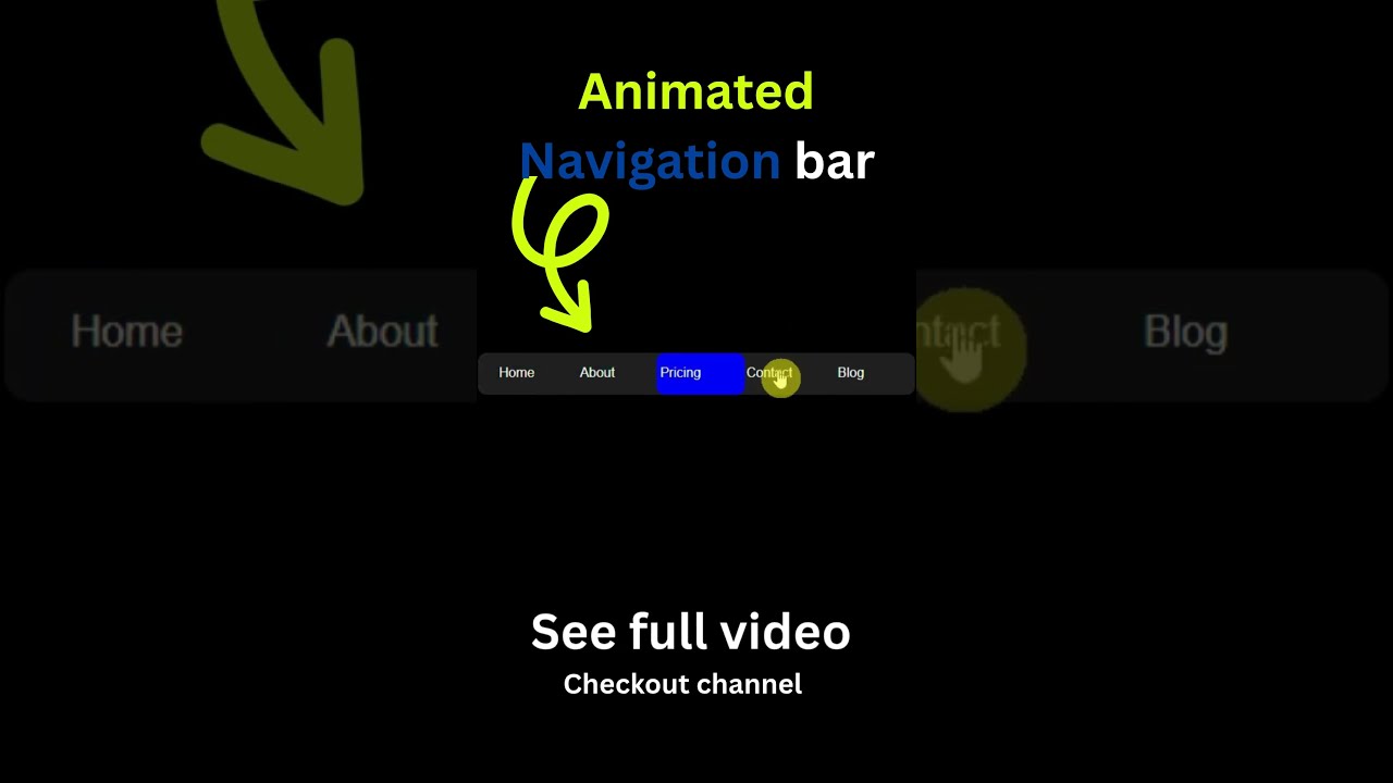 🔥 Stunning Animated Navbar with Hover Menu | HTML & CSS Only! #shorts #shortsfeed