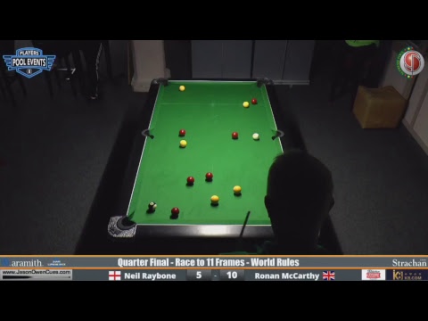 Quarter Final Neil Raybone vs Ronan McCarthy -  Supreme Pool Series - The Jason Owen Open