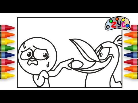 OPILA BIRD is Not a MONSTER?! | Garten of BANban Coloring Pages [Digital Coloring] ZarArt