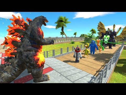 Godzilla Burning Oasis Death Run - Animal Revolt Battle Simulator