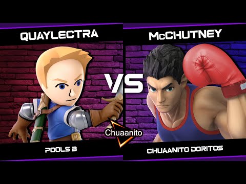 Quaylectra (Mii Swordfighter) vs McChutney (Little Mac) - Chuaanito Doritos - Pool B