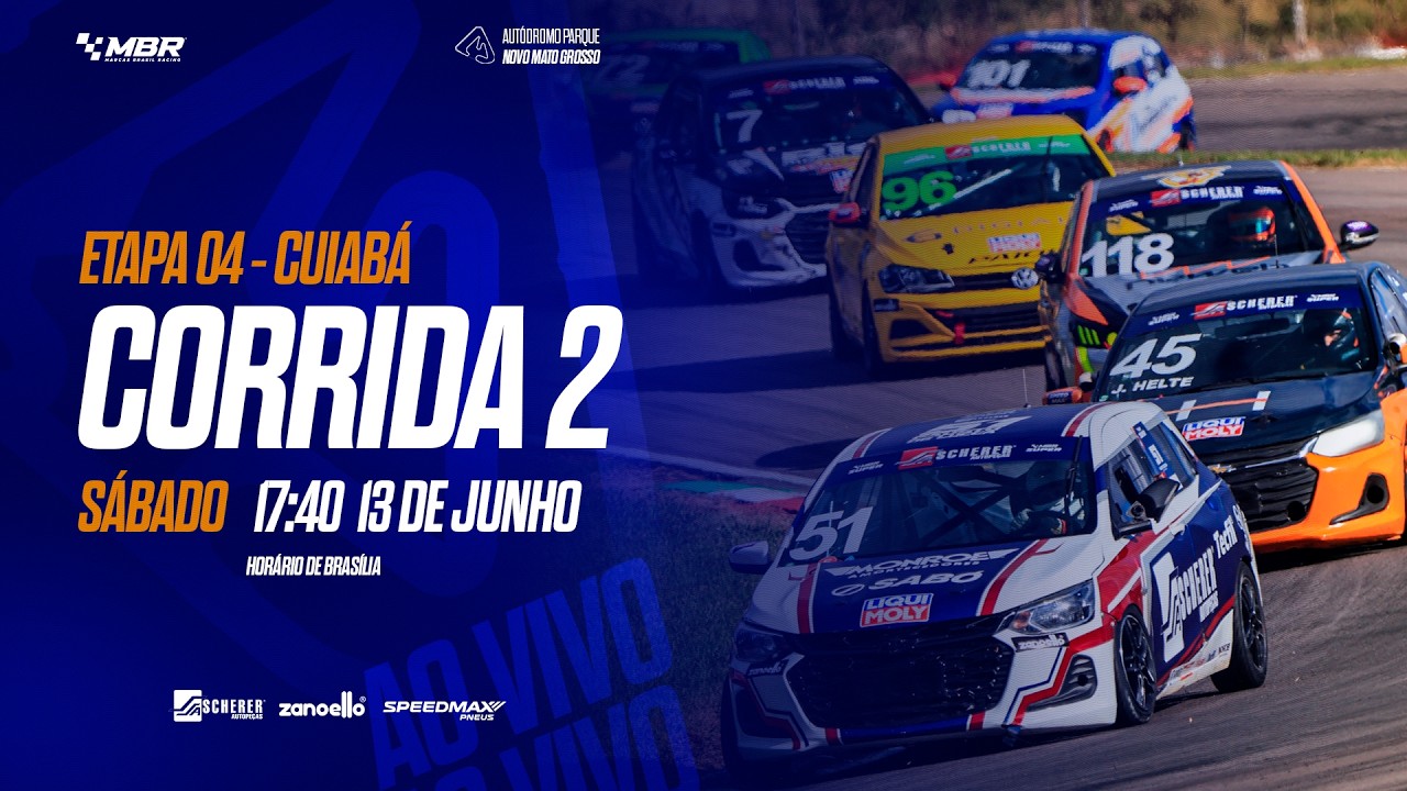 [AO VIVO] Corrida 02 – 4ª Etapa –Cuiabá/MT | Marcas Brasil Racing 2026