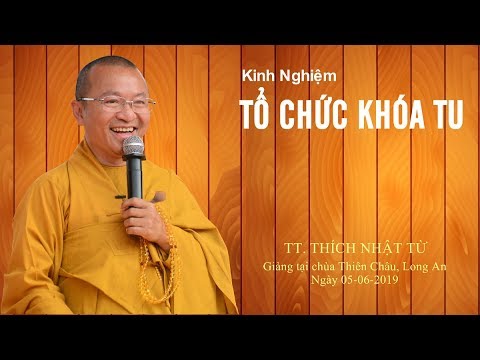 Kinh nghiệm tổ chức khóa tu