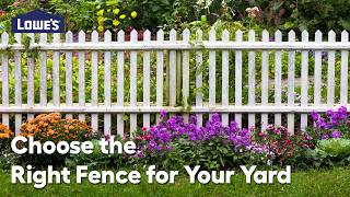 Choose the Right Fence for Your Yard: Video Guide