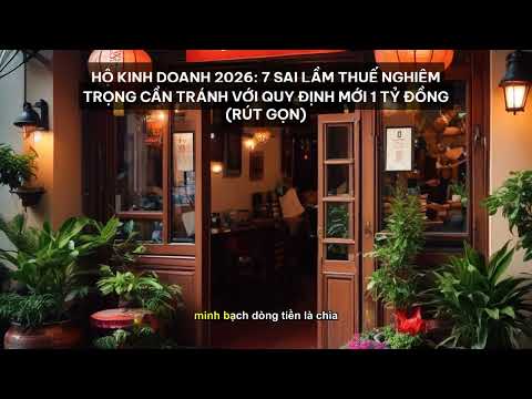 Hộ Kinh Doanh 2026: 7 Sai Lầm Thuế Nghiêm Trọng Cần Tránh Với Quy Định Mới 1 Tỷ Đồng [Tóm Tắt]