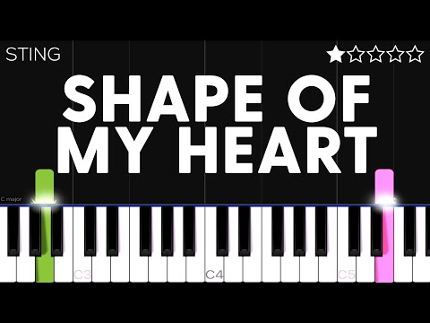 Sting - Shape Of My Heart | EASY Piano Tutorial