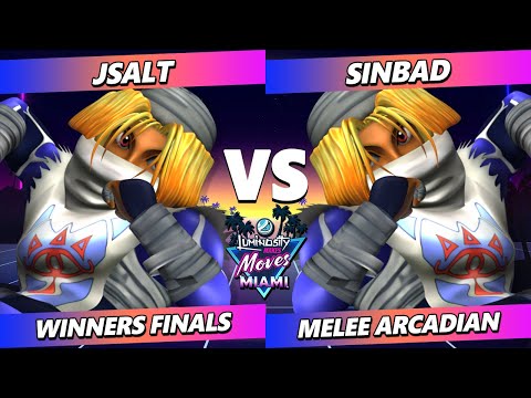 LMM Miami 2023 Winners Finals - JSalt (Sheik) Vs. Sinbad (Sheik) Smash Melee - SSBM