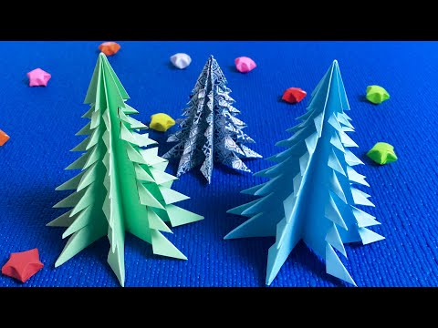 ЁЛКА из бумаги своими руками . Новогодние поделки / DIY paper Сhristmas tree / Сhristmas crafts