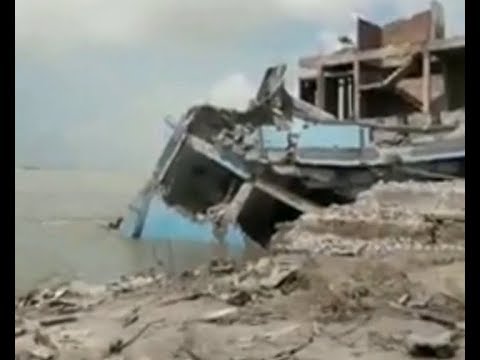 শরীয়তপুরের নড়িয়া পদ্মার ভাঙনে বিপর্যস্ত