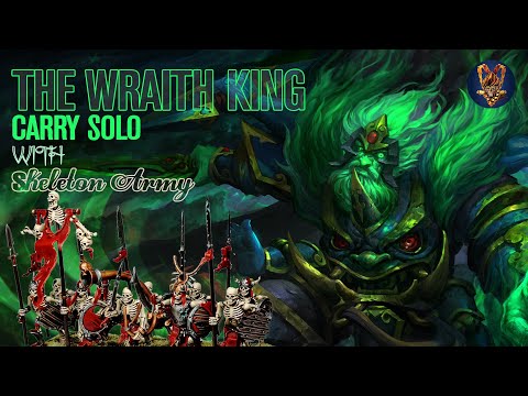 How to Wraith King Solo Boss Carry with Skeleton Army Gameplay Dota 2