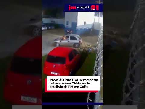 INVASÃO INUSITADA: motorista bêbado e sem CNH invade batalhão da PM em Goiás
