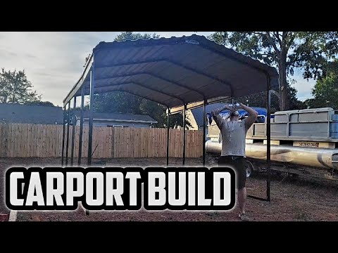 Assembling 12x20 Arrow Carport from Lowes