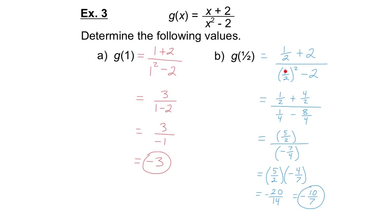MCR3U 1-2 Function Notation