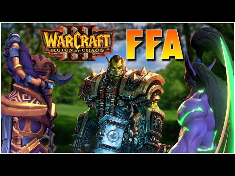 Reign Of Chaos FFA! | WC3 | Grubby