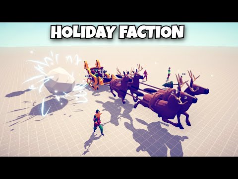 HOLIDAY FACTION VS EVERY FACTION - Totally Accurate Battle Simulator Modded