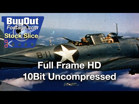 U.S. Fighter Planes Formation | Battle of Midway | WW2 Stock Footage