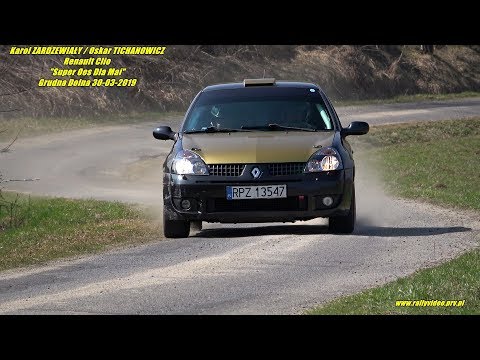K. ZARDZEWIAŁY /O. TICHANOWICZ - Renault Clio - "Super Oes Dla Mai" Grudna Dolna 30-03-2019