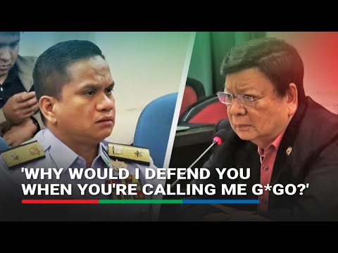 Confronted by Marcoleta, Tarriela retorts: 'Why would I defend you when you're calling me g*go?'
