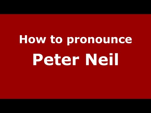 How to pronounce Peter Neil (Mexico/Mexican Spanish) - PronounceNames.com