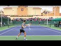 Novak Djokovic & Jack Sock | IW Practice (Court Level 60fps)