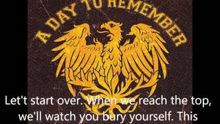08 A Day to Remember - Show 'Em the Ropes - Lyrics
