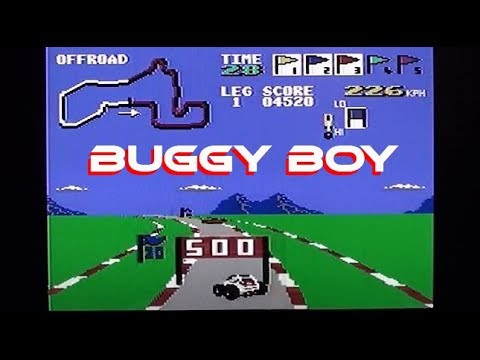 Buggy Boy on Commodore 64 - gameplay & commentary