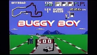 Buggy Boy on Commodore 64 - gameplay & commentary