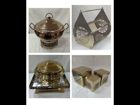 Copper chafing dish, capacity: 6 litre