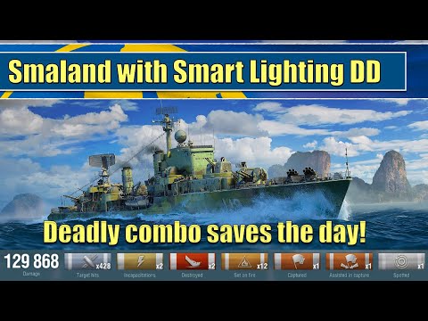 Smaland with Smart Lighting DD - Dangerous combo! | World of Warships