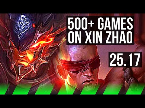 XIN ZHAO vs LEE SIN (JGL) | Legendary, 500+ games | KR Grandmaster | 25.17