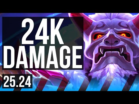 ZILEAN vs YONE (MID) | 24K damage, Glacial Augment | KR Master | 25.24