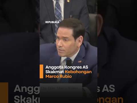 Anggota Kongres AS Skakmat Kebohongan Marcon Rubio
