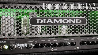 Diamond Amps Phantom Amp Demo No 2 with full sound clips (feat Diamond Guitars)