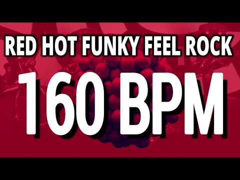 160 BPM - Red Hot Funky Feel Rock - 4/4 Drum Track - Metronome - Drum Beat